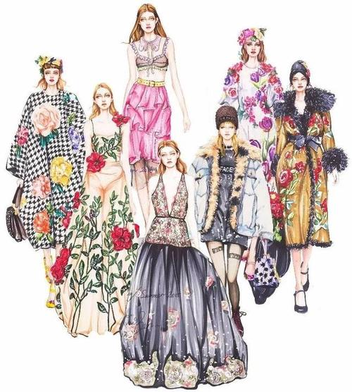 野生国际暑期课 马克笔手绘服装效果图综合技法精英课程火热预约报名中